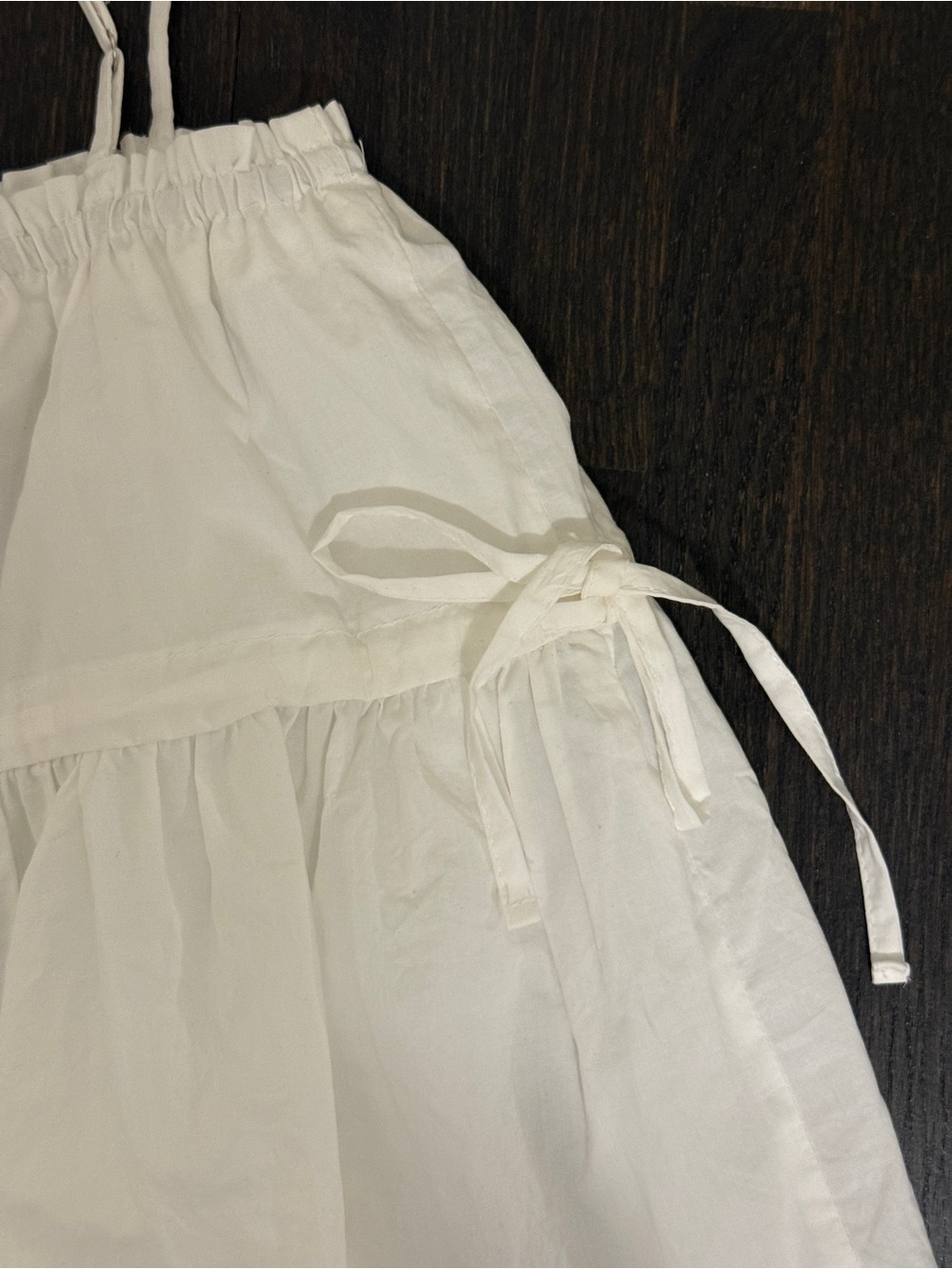White Tie Ruffle Top - Picture 3 of 3